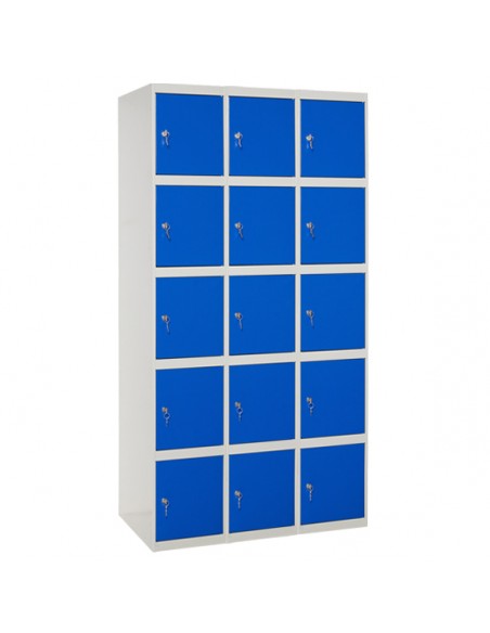 Taquillas de 5 puertas 3 cuerpos - Marma Taquillas Metálicas