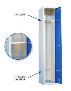 Baldas Adicionales para taquillas de 1 Puerta