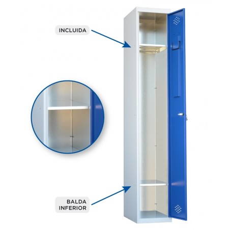 Baldas Adicionales para taquillas de 1 Puerta