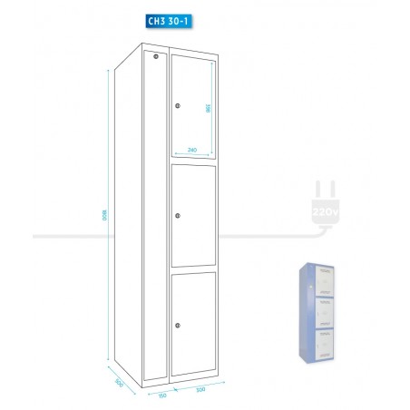 Taquilla carga herramientas