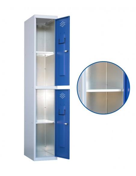 Baldas para taquillas de 2 puertas