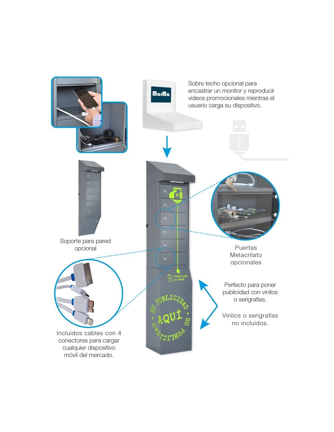 Mueble cargador móviles: la solución perfecta para organizar y cargar tus dispositivos
